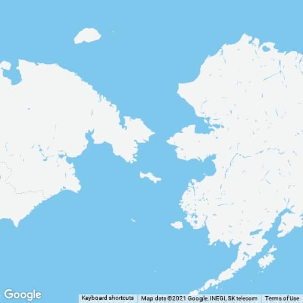 Alaska Map No Labels