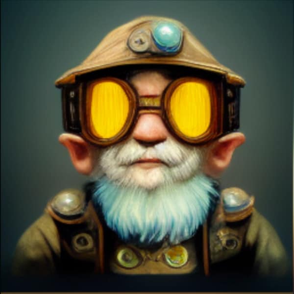 Midjourney Gnome With Goggles