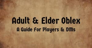 Adult & Elder Oblex 5e