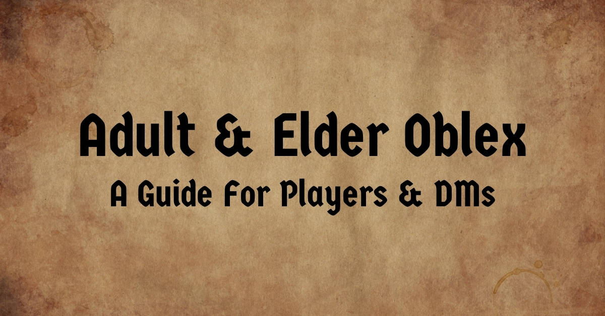 Adult & Elder Oblex 5e