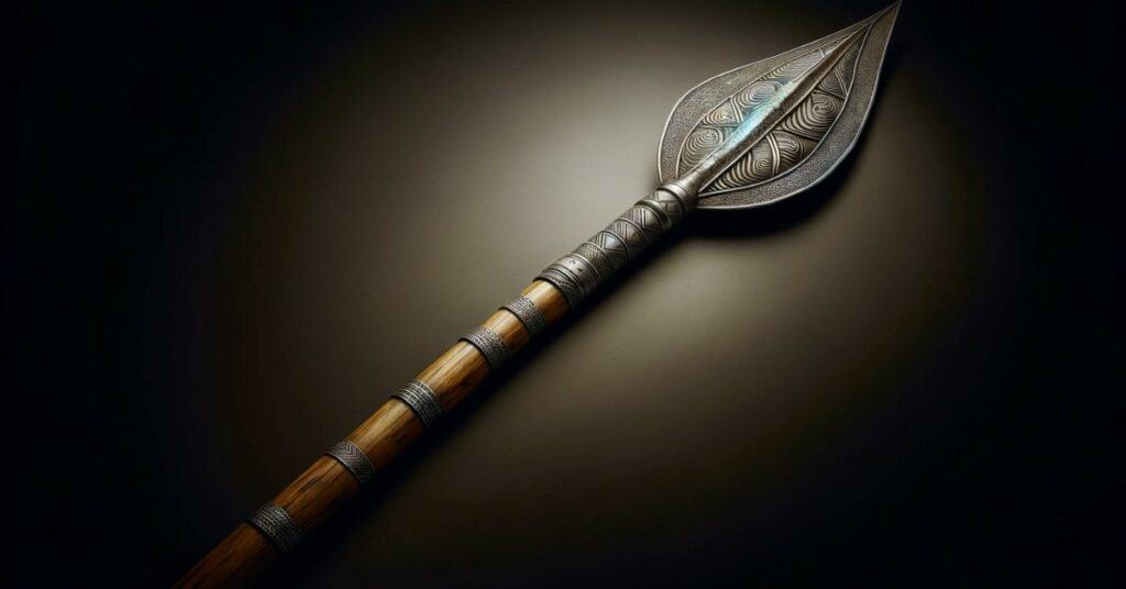 Iklwa Spear with Intricate Handle Design