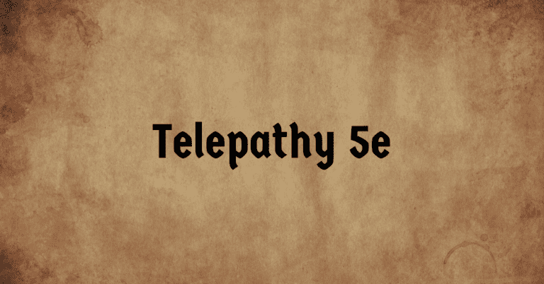 Telepathy 5e Spell