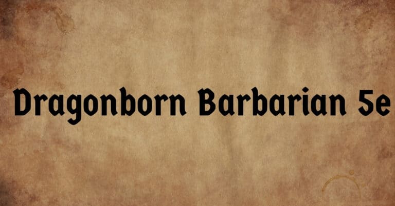 Dragonborn Barbarian 5e