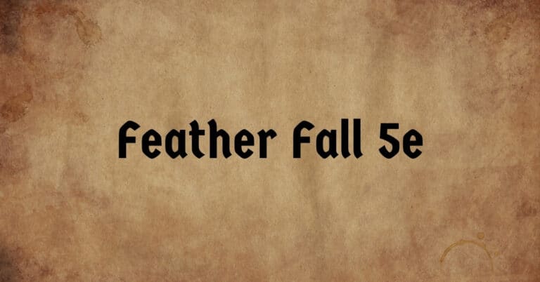 Feather Fall 5e