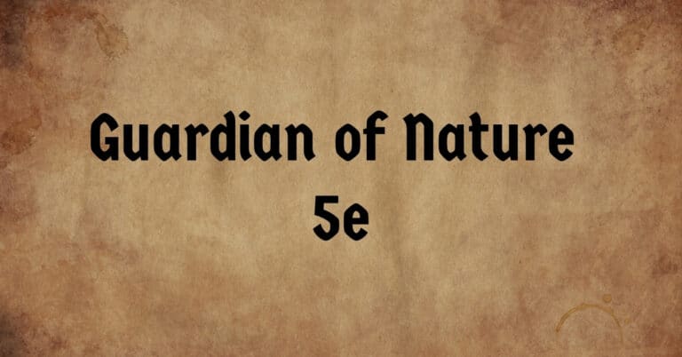 Guardian of Nature 5e